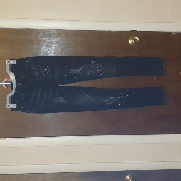 Boohoo Jeans Boohooman Black Paint Splatter Jeans Poshmark